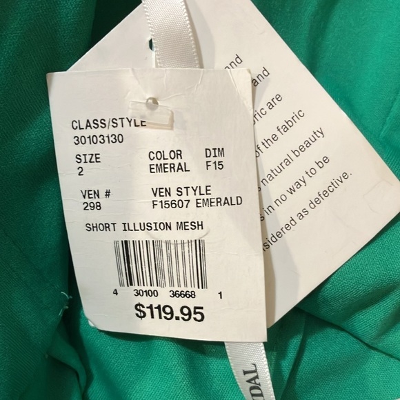 David’s Bridal NWT yoga style formal prom dress size 2 - Picture 9 of 14